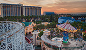 Disney's Paradise Pier Hotel overlooks several attractions at Disney California Adventure Park
Disney's Paradise Pier Hotel overlooks several attractions at Disney California Adventure Park